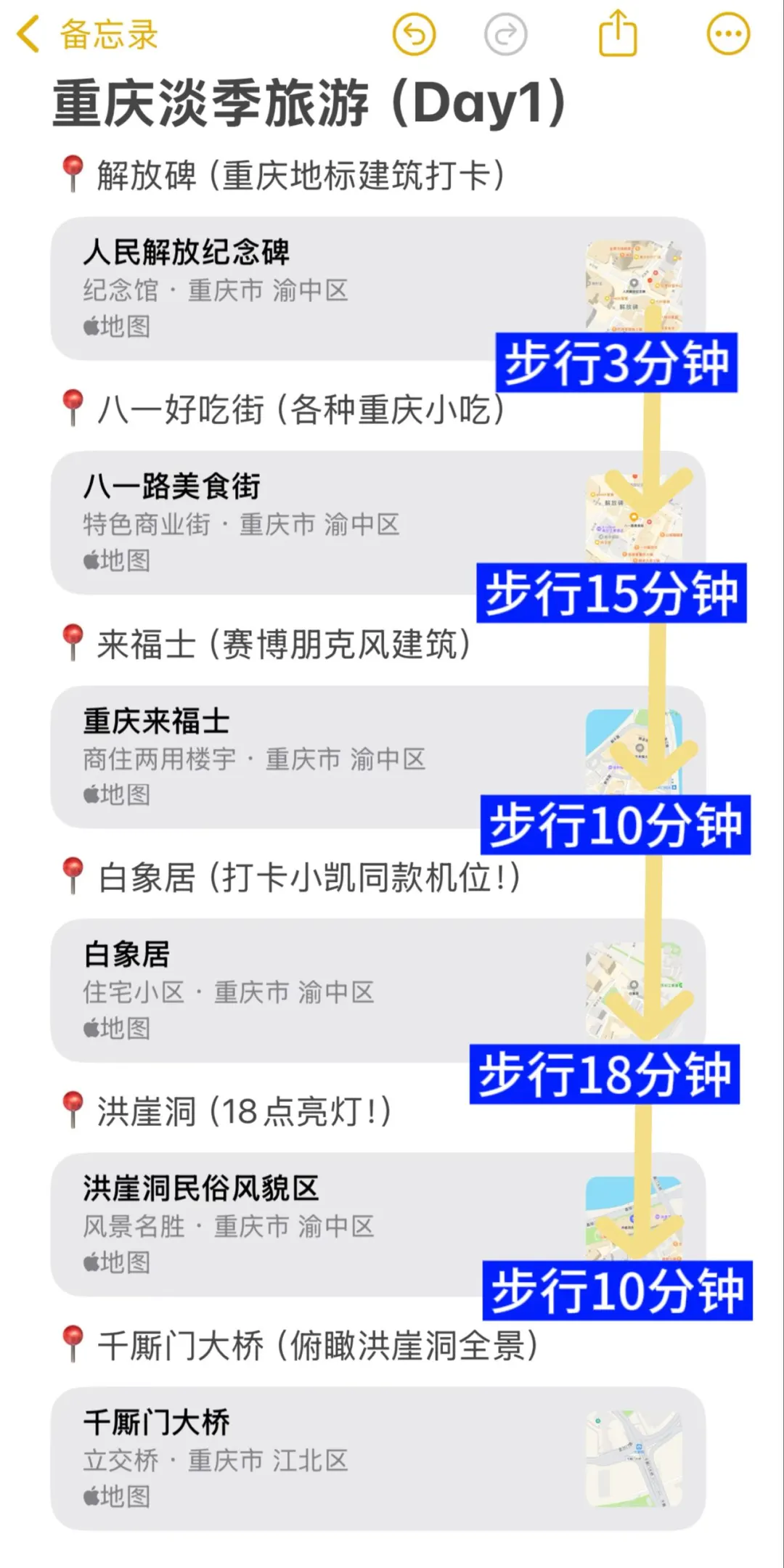 淡季来重庆！本人的攻略已经next level了