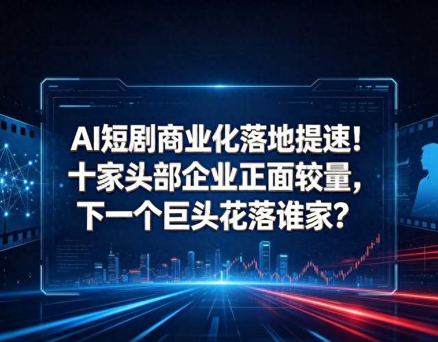 AI短剧商业化落地提速！十家头部企业较量，下一个巨头花落谁家？