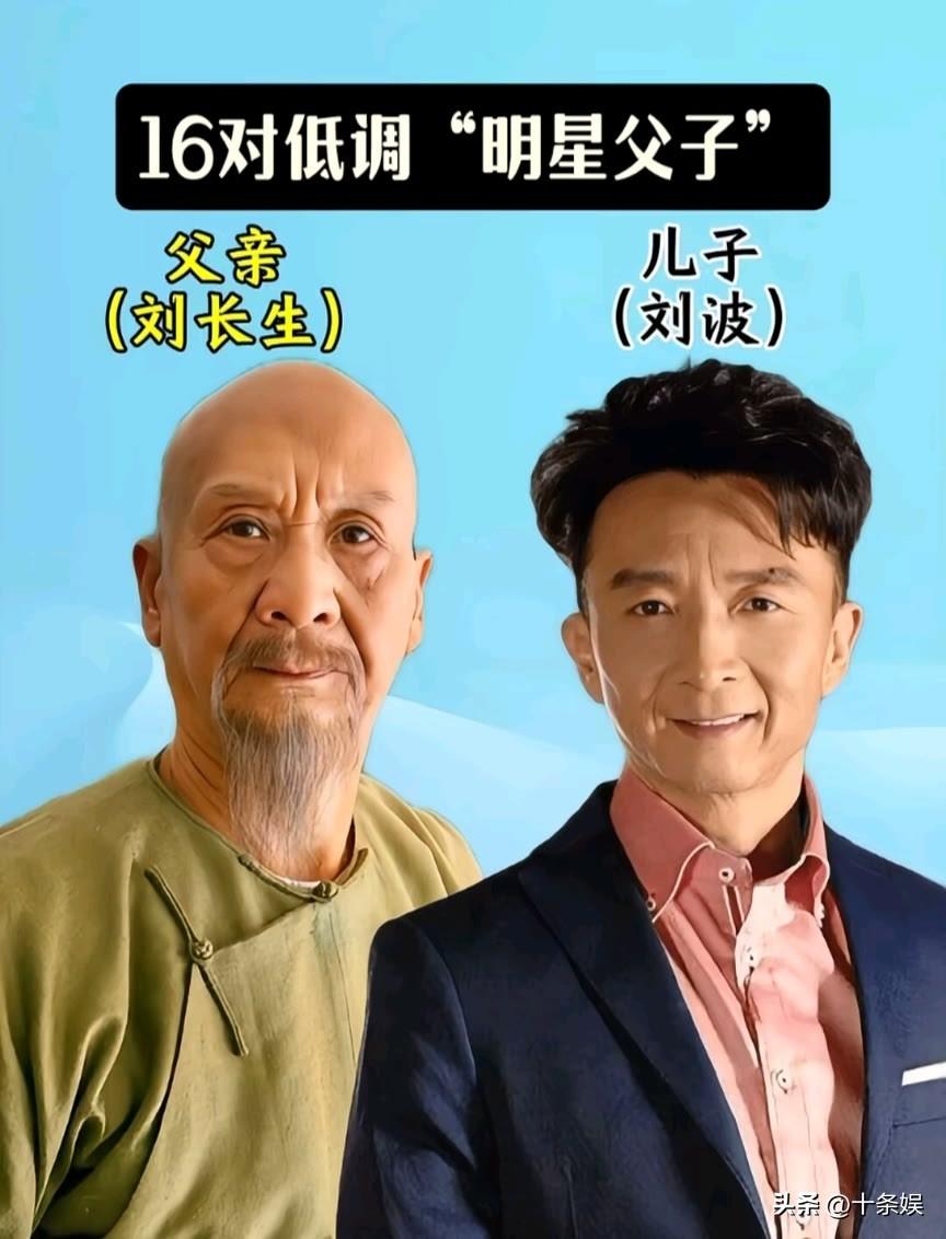 16对“低调明星父子”对比