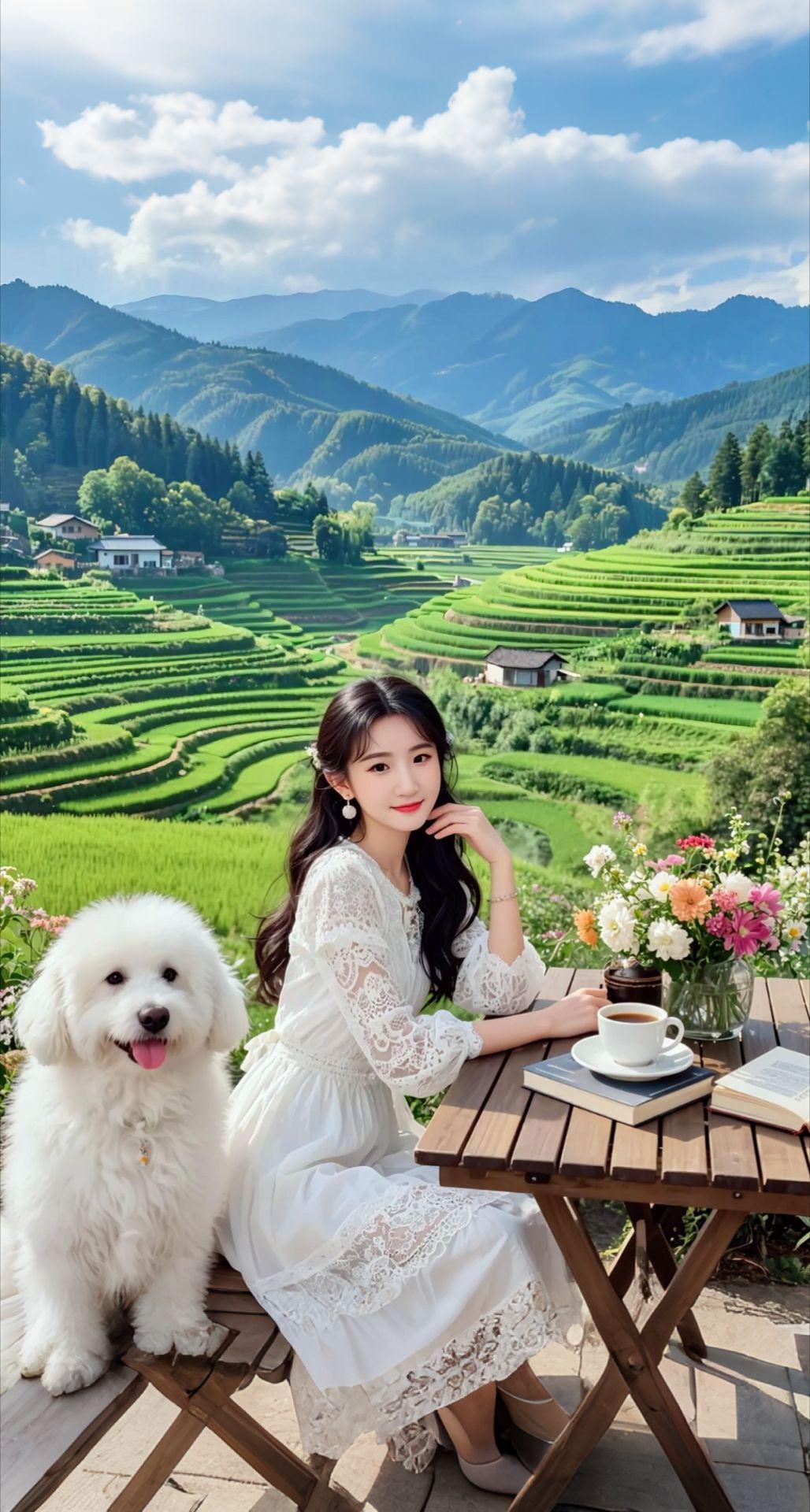 AI扩图 AI田园美照