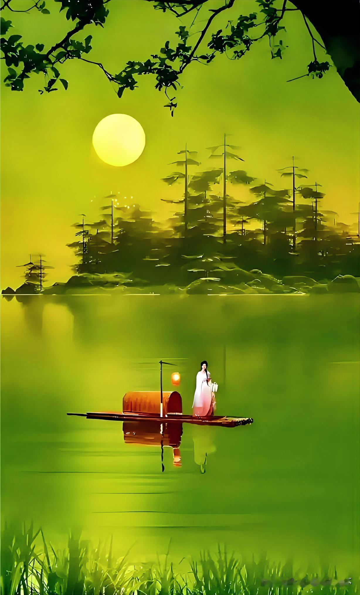 上联：明月满船人寂寞
下联：有请雅士[玫瑰][玫瑰][玫瑰]