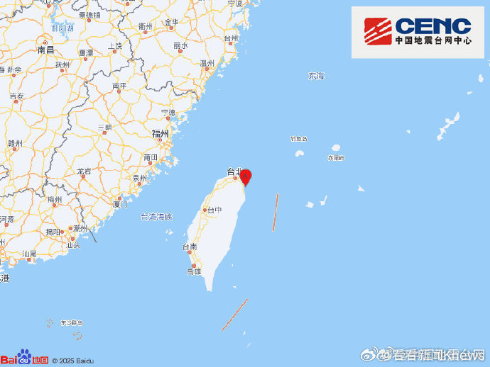 【#台湾发生4.8级地震#】#台湾宜兰4.8级地震#中国地震台网自动测定：07月
