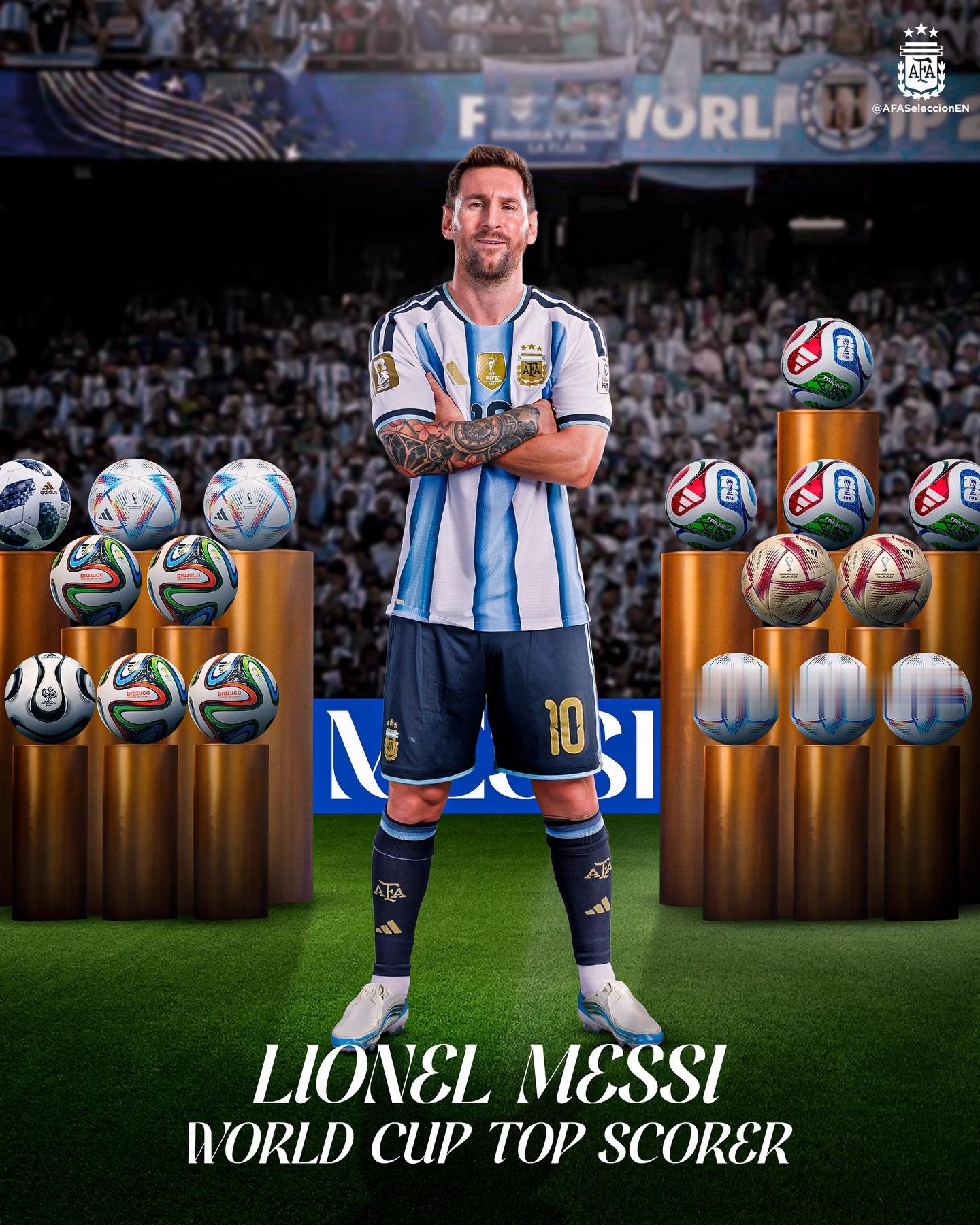 阿根廷国家官方ins：𝐓𝐡𝐞 𝐆𝐎𝐀𝐓。他是我们的🐐🇦🇷梅西