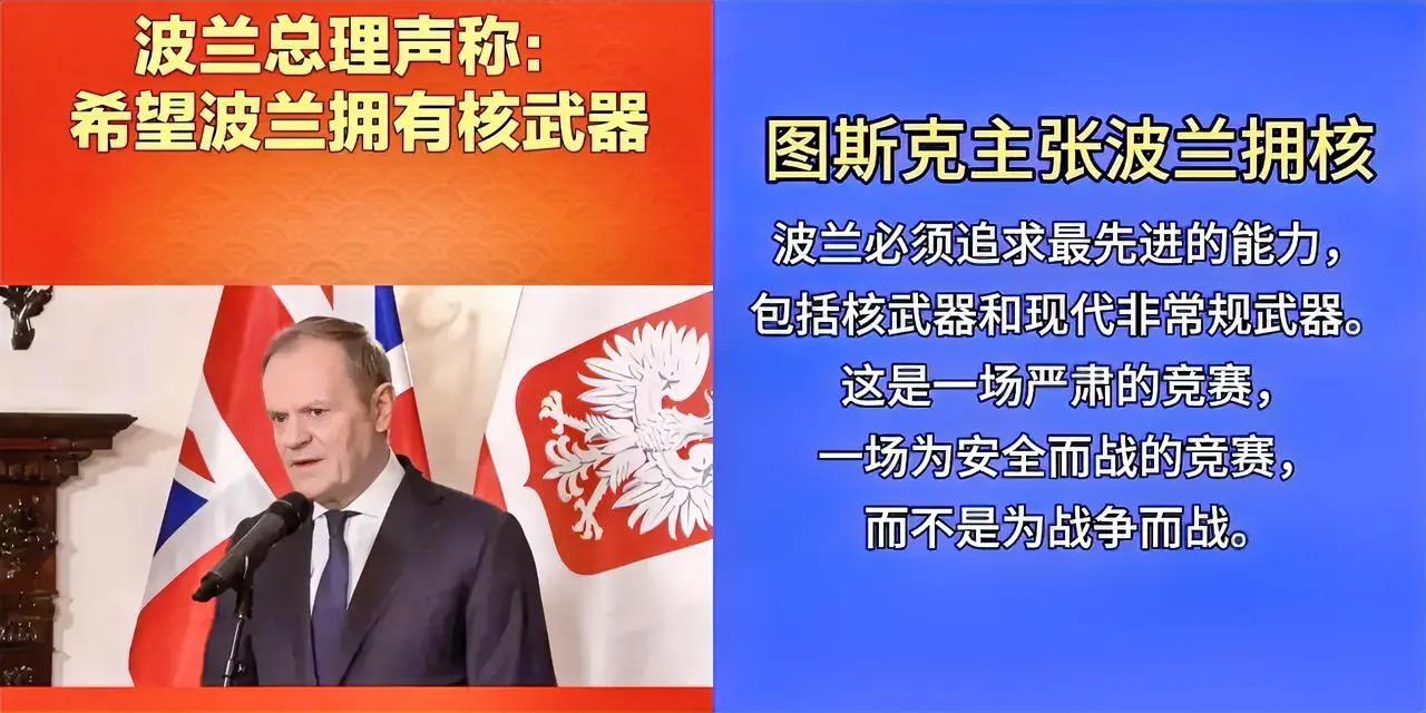 波兰的“恐俄症”愈发明显了。它狗急跳墙，饥不择食了，它想要拥有核武器，
    