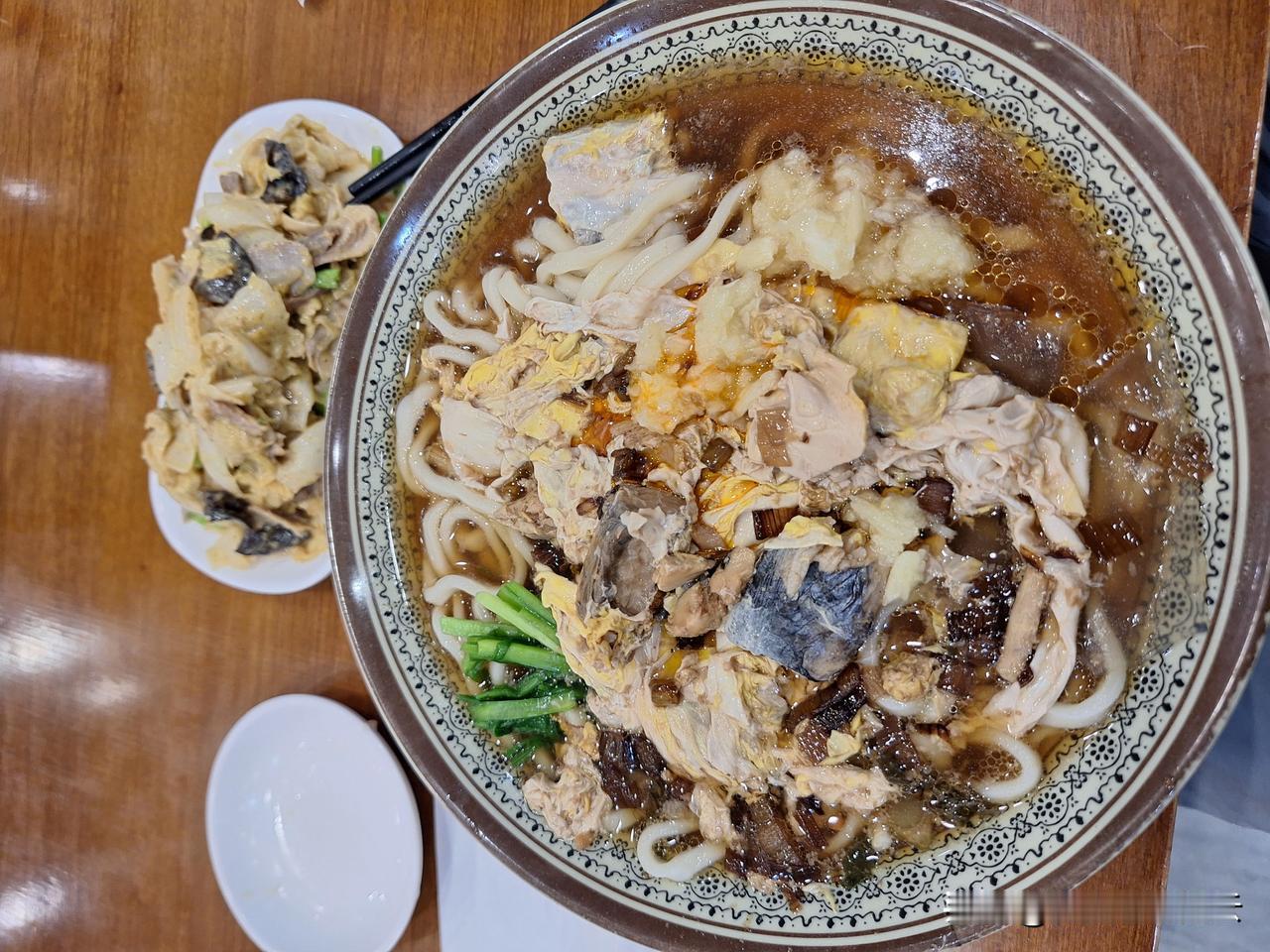 鲅鱼面加芥末鸡