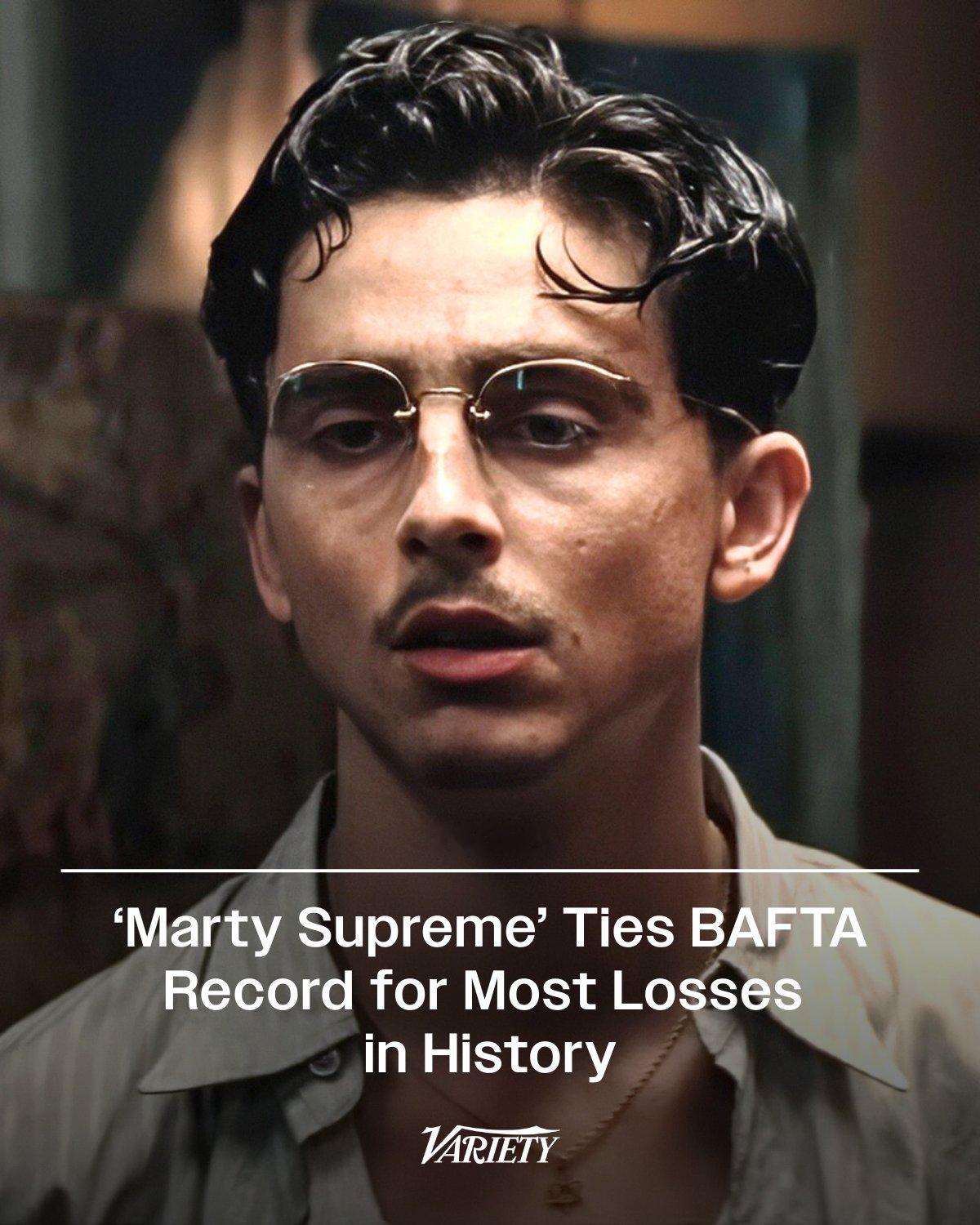 甜茶主演的新片《至尊马蒂》在第79届英国电影学院奖（BAFTA）上遭遇滑铁卢。该