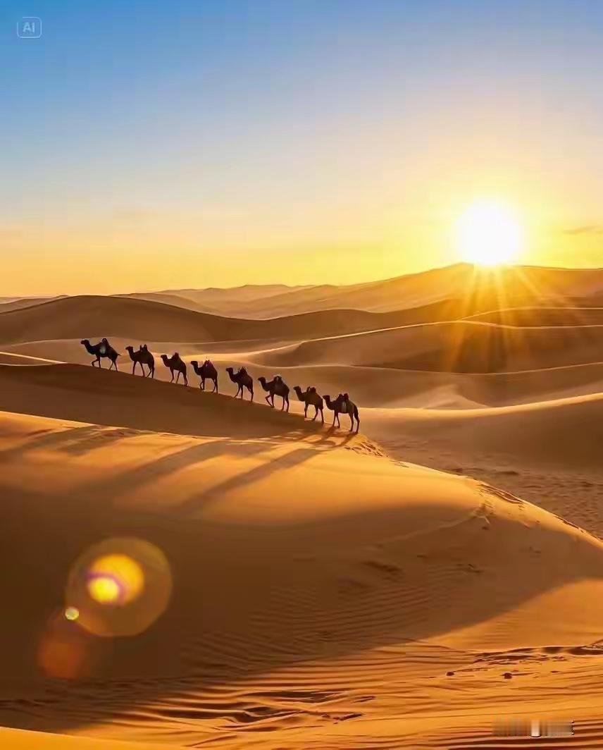 瀚海黄沙吞落日，
恒山百姓喜朝阳。
横批：《落日与朝阳》