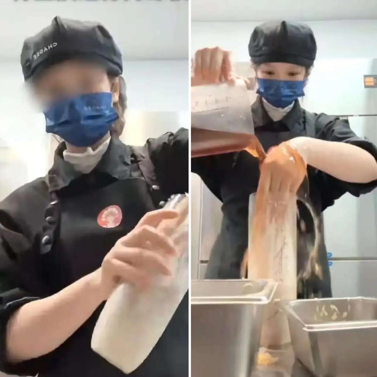 我同事平时特别的喜欢喝霸王茶姬的饮品，
今天我让她看了这个视频，
她直接给我翻脸