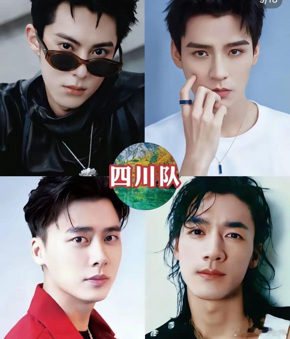 说到男明星长相，南北方的气质差别还真挺明显！一个如山，棱角分明；一个似水，灵动清