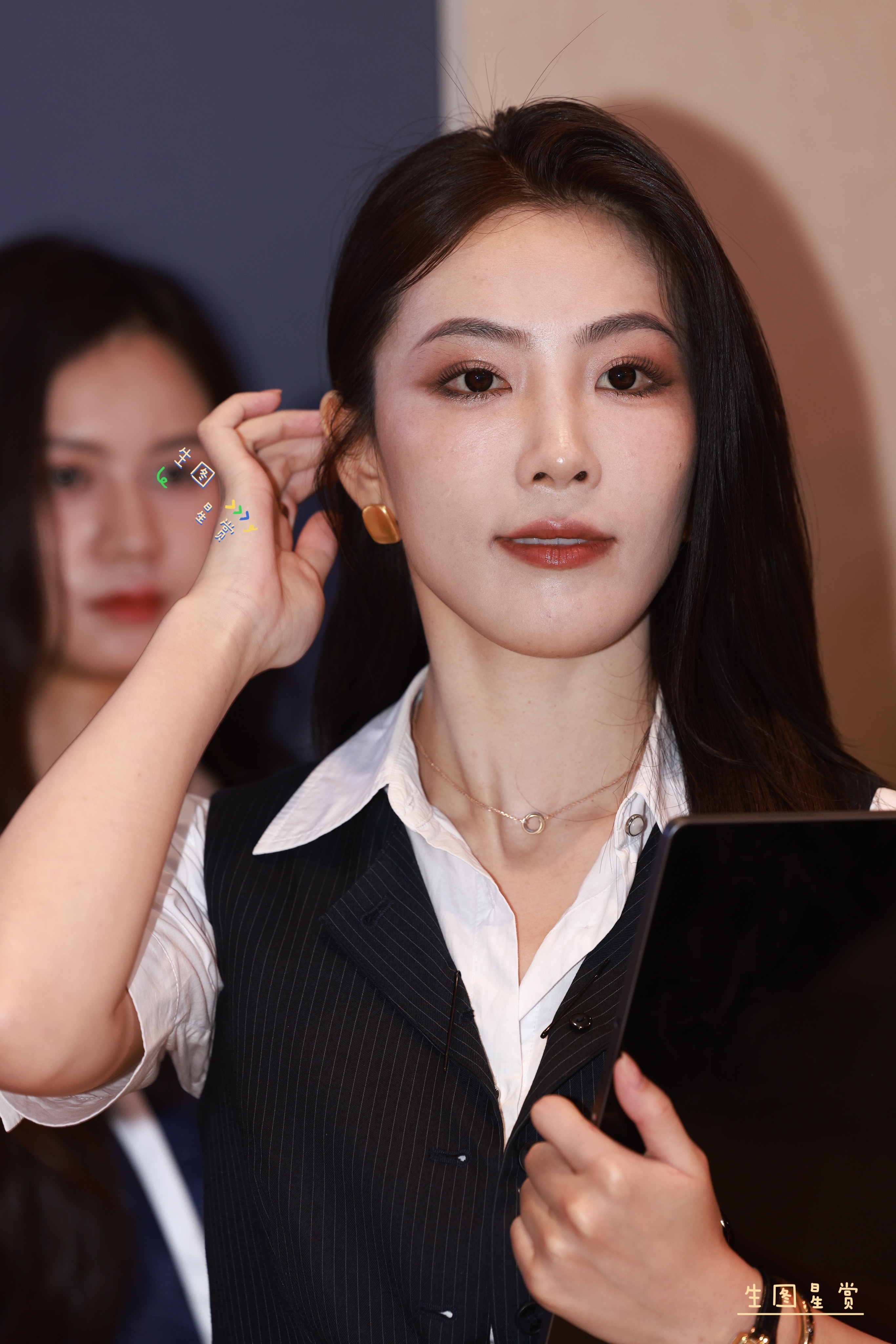 周胜男、凌云baby大湾区车展走秀，高级商务风飒美有型[哇] ​​​