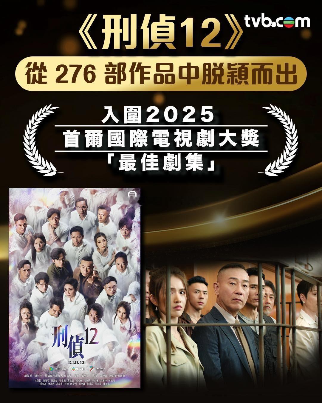 《刑侦12》入围2025首尔国际电视剧大奖「最佳剧集」 ​​​