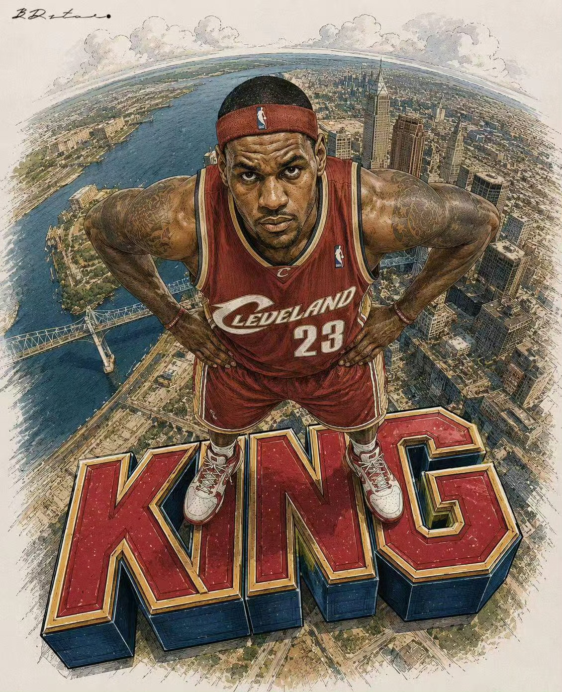 KING克利夫兰骑士骑士nba詹姆斯