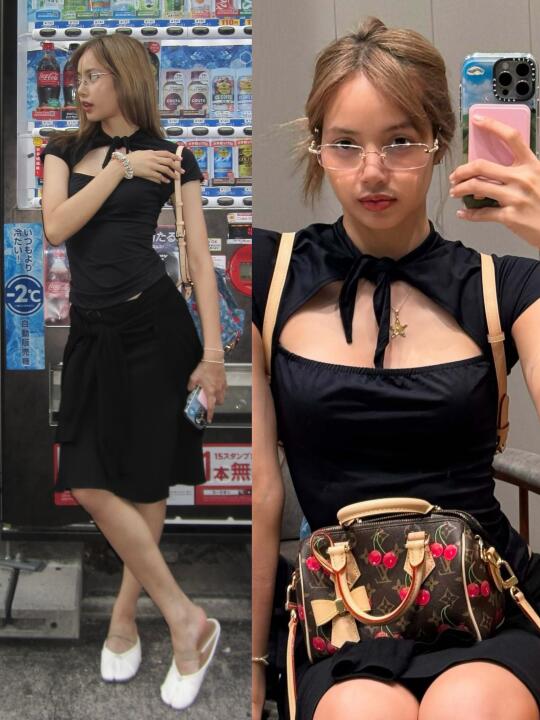 Lisa更新私服，不能拒绝这个戴眼镜的女孩！