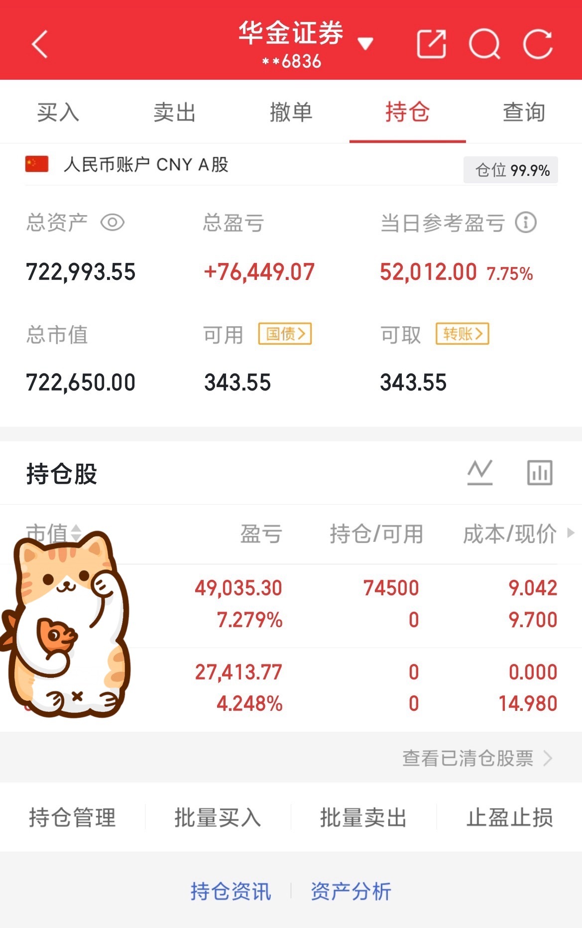挑战60做到200（第10天）目前资金：722993当日参考盈亏：+52012目