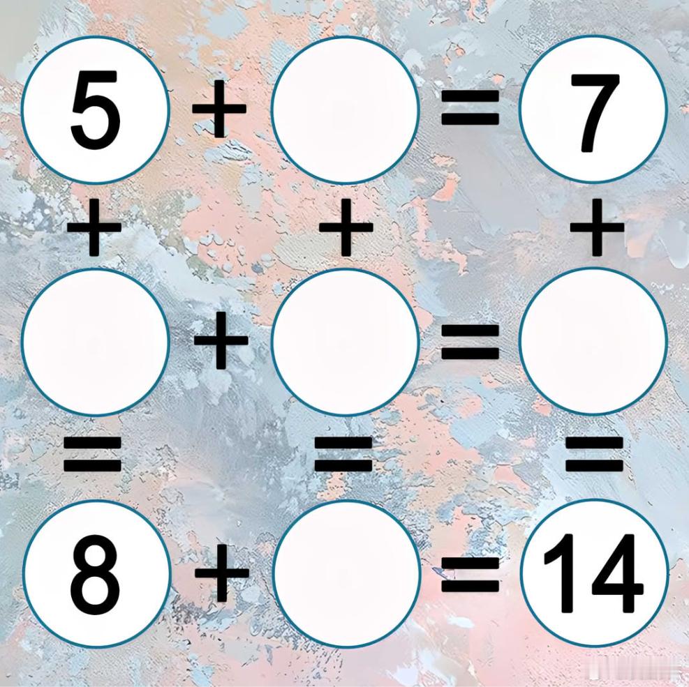 数独游戏，这五个空你能全填出来吗？ 