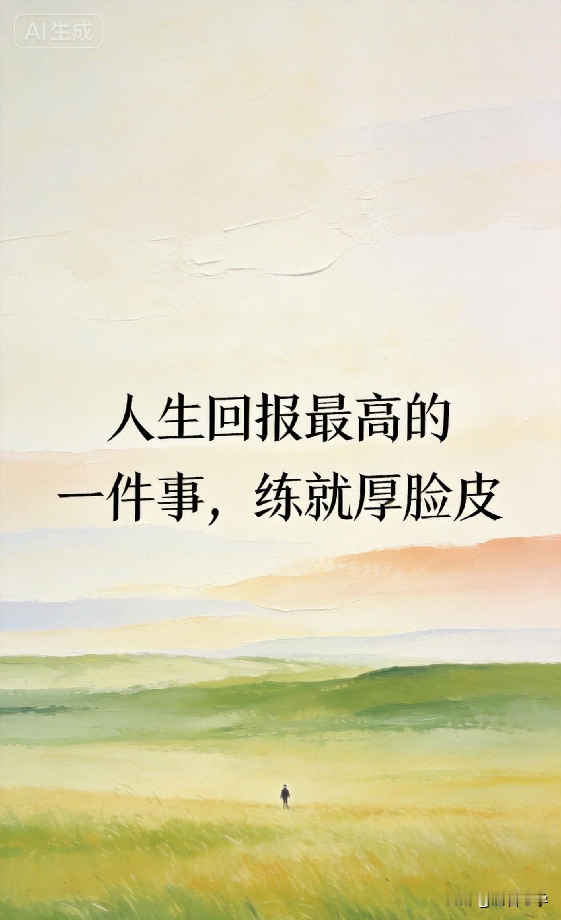 人生回报最高的一件事，练就厚脸皮

你有没有发现，身边有些人，能力不算出众，学历