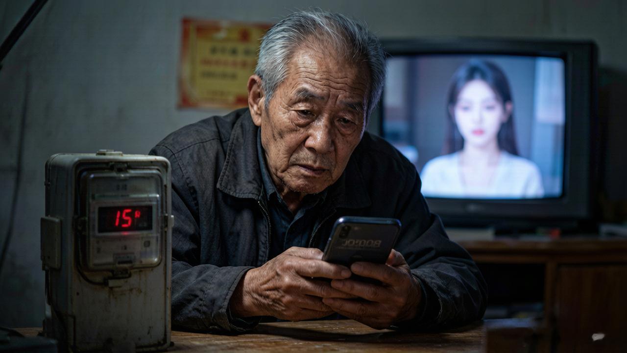 老人打赏主播300万交不起15元电费 近日，上海70岁独居老人江阿婆在半年内疯狂