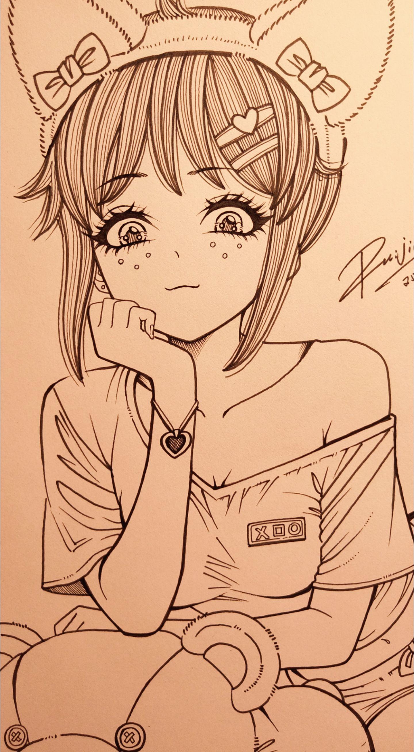 你的艾玛妹妹(老婆)第五人格同人线稿