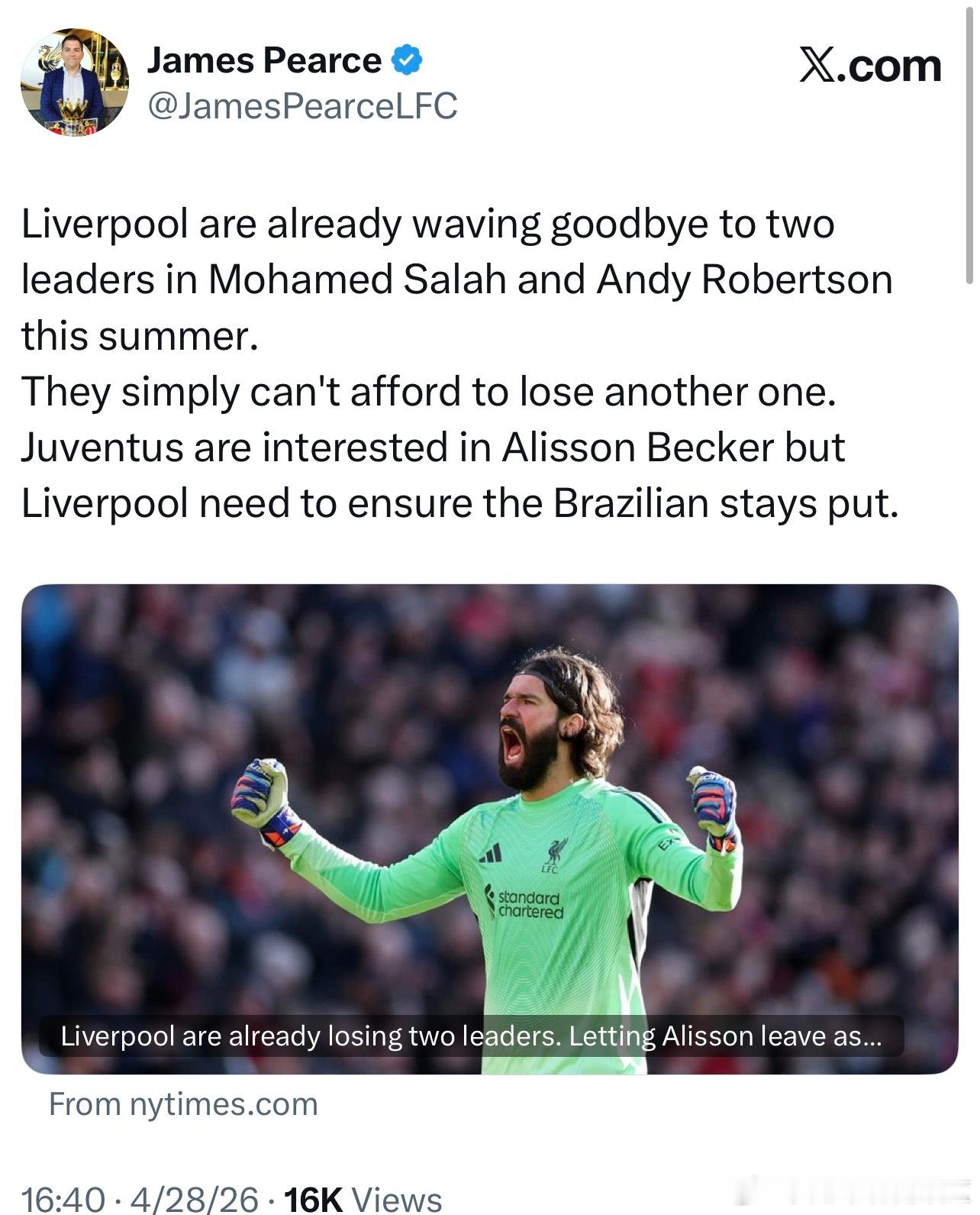 两大跟队分别就琼斯和阿利森发了篇文章乔伊斯那边关于琼斯的文章有意思，他先来了一个