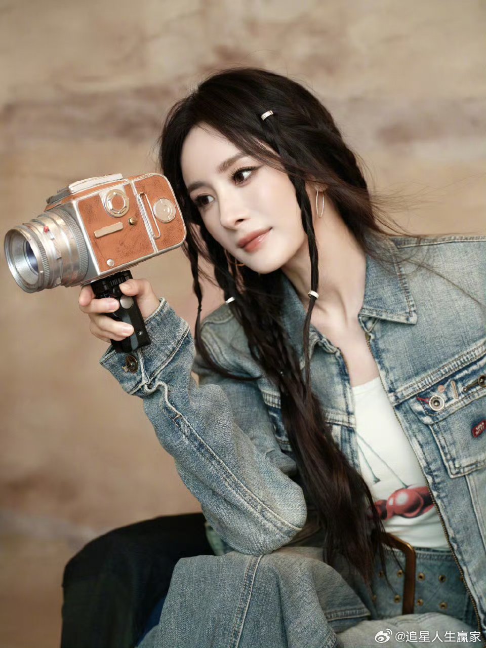 杨幂编发杨幂今日 💙miss sixty线下，编发发型，主人级别的～ 