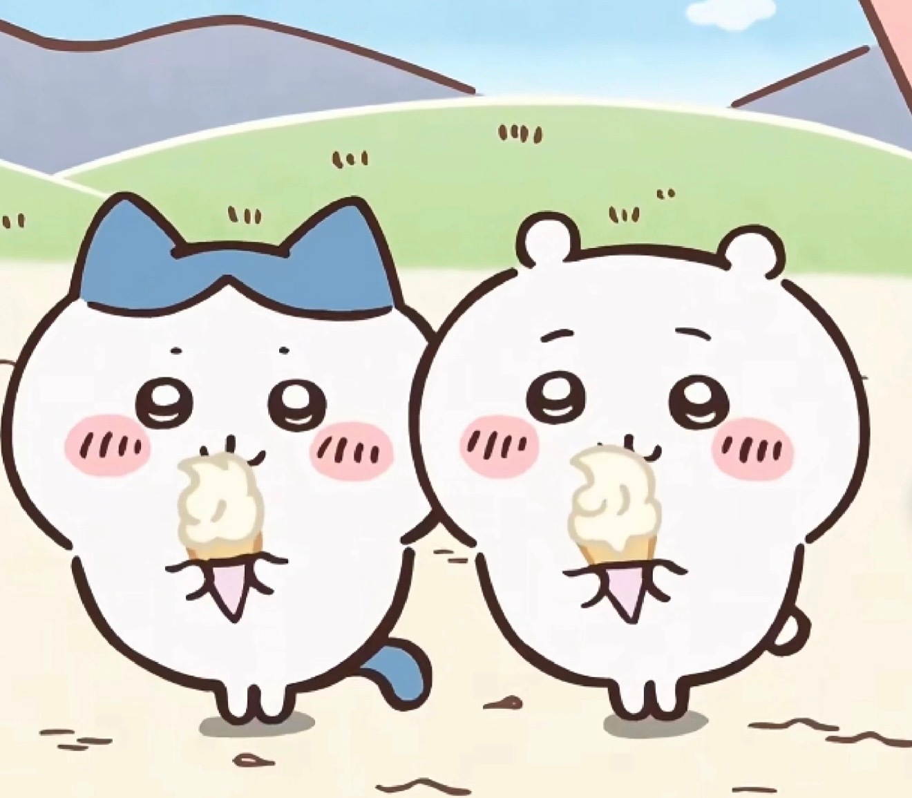 发出ice cream的声音 