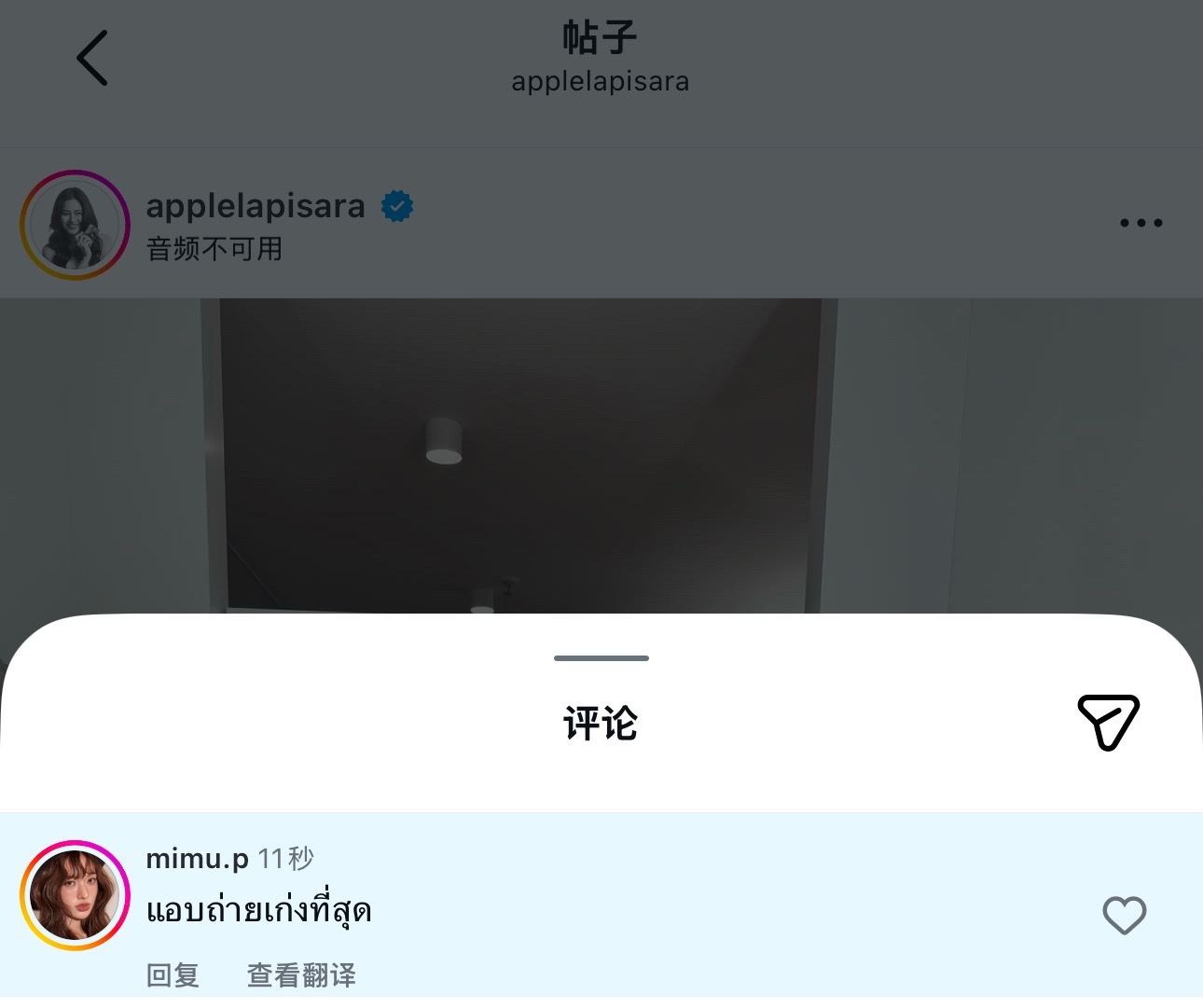🐝：“偷拍技术超厉害”论嫂子11秒评论加点赞的含金量🥹applemim