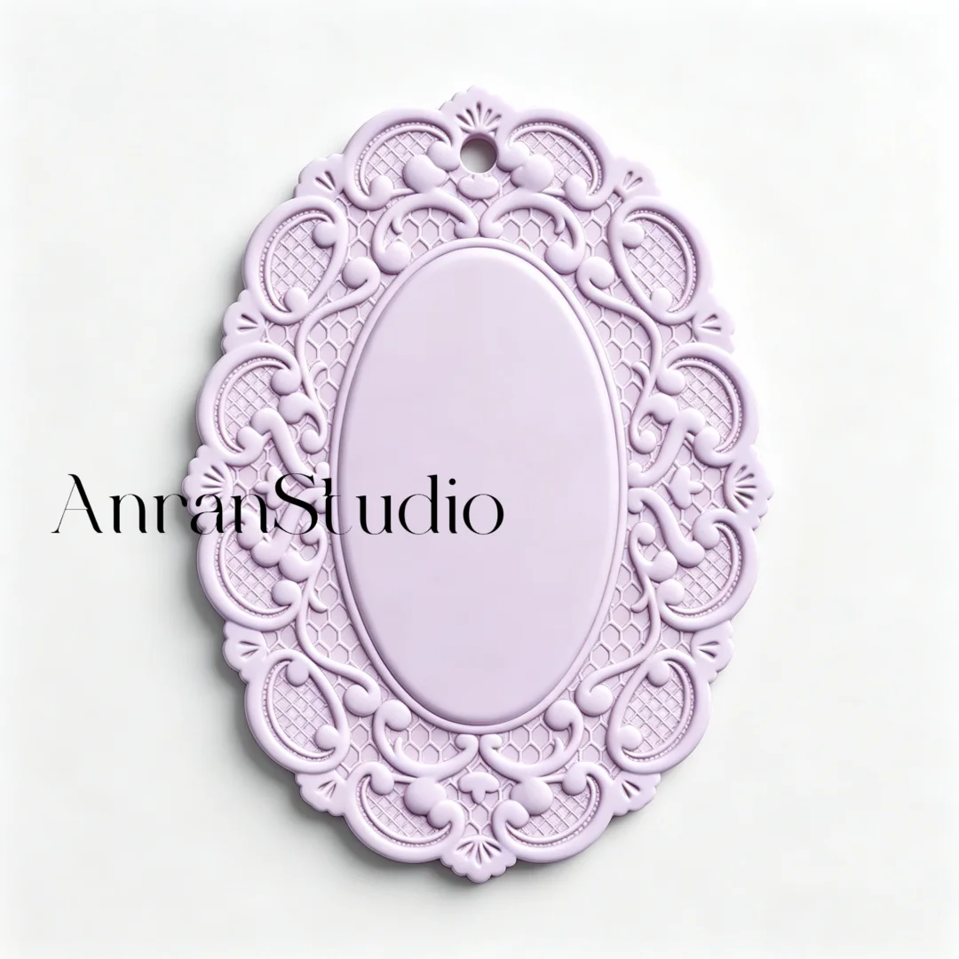 蕾丝花边挂牌15【硅胶模具】