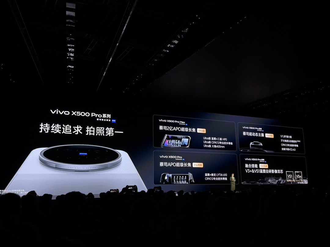 灭霸500vivo X500 Pro Max这套蔡司2亿APO超级长焦，等效40