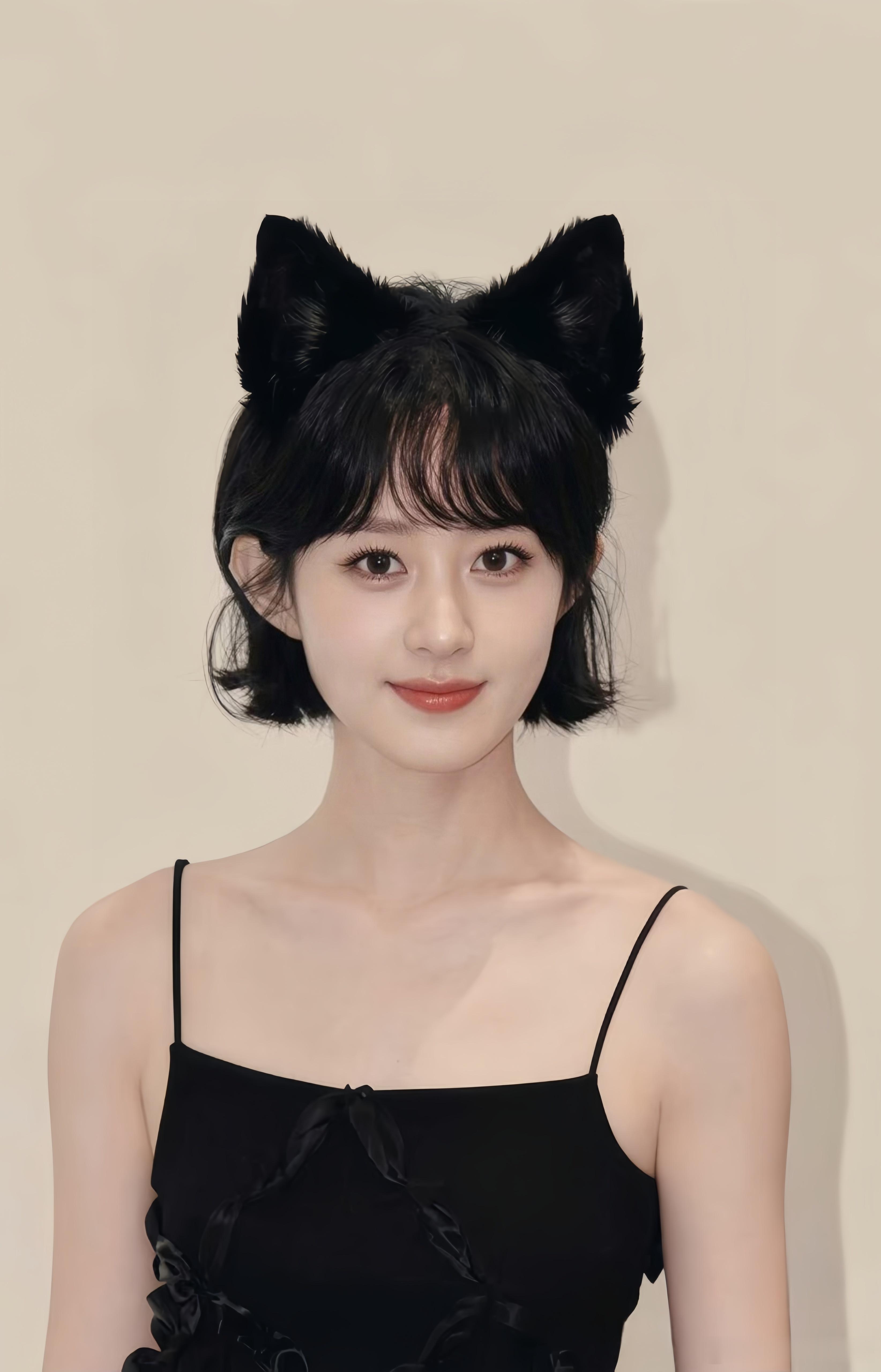 赵丽颖  🌰赵丽颖 报告！这里有一只傲娇小黑猫🐱