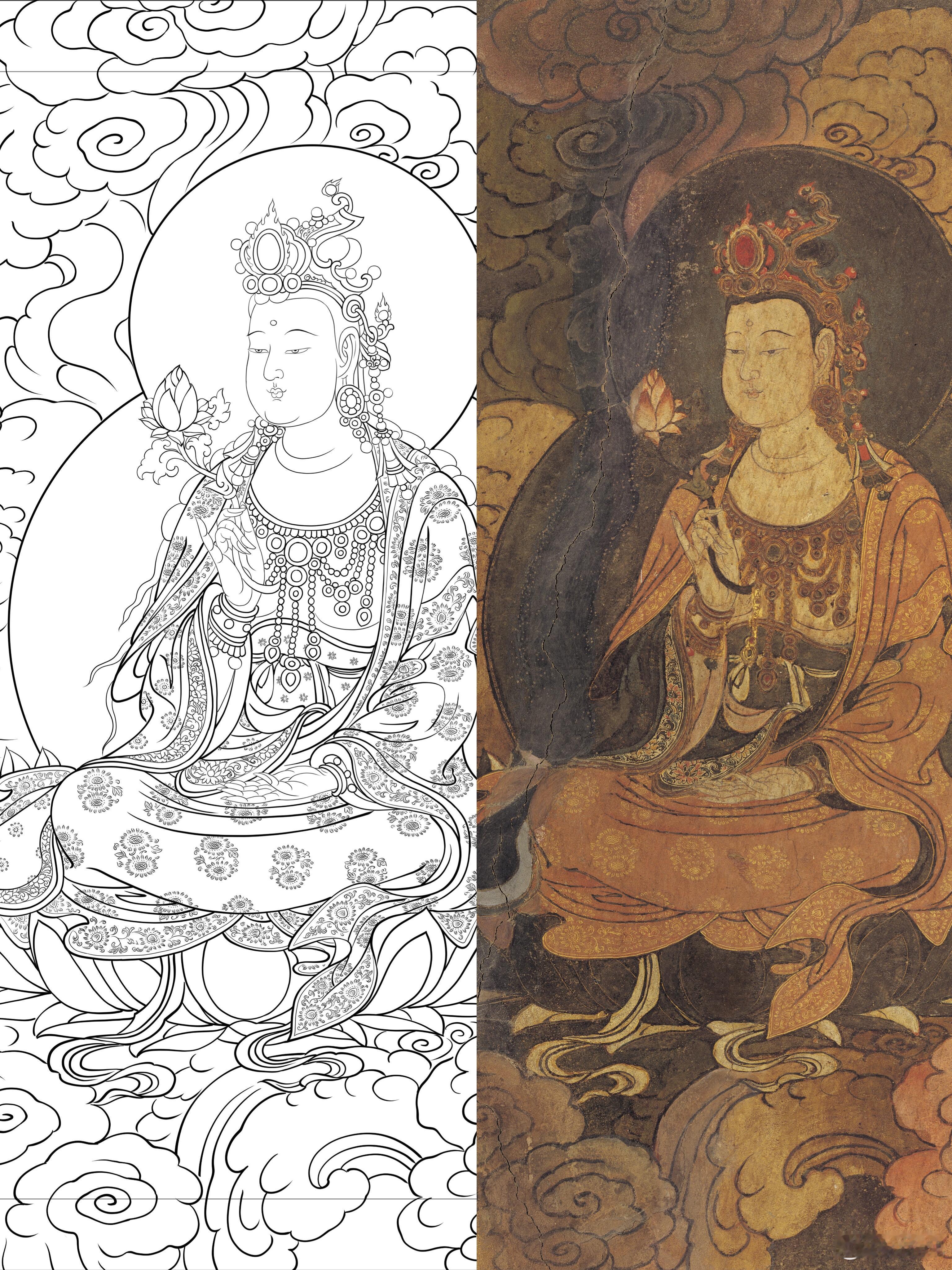 法海寺赴会图《诸菩萨》 