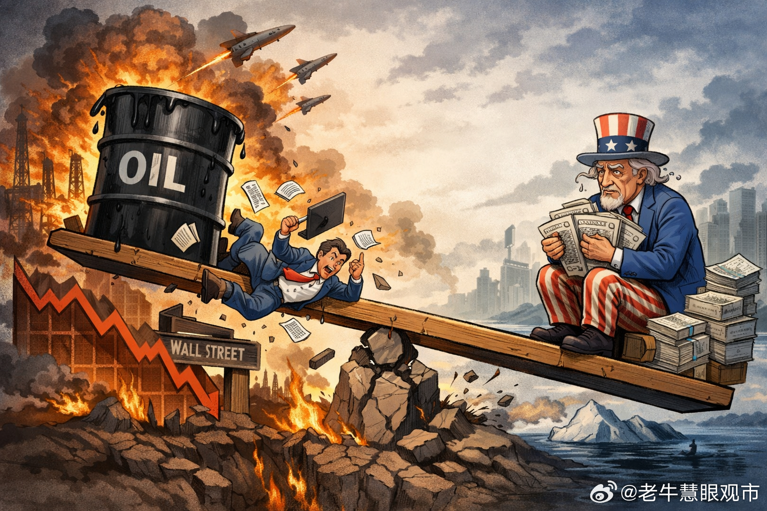 油价冲上百元、美股跌进修正区，美债却突然转身：华尔街真正害怕的，已经不只是通胀最