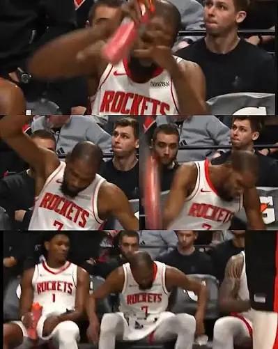 一样的摔杯为号 但是不同的结果 真的令人唏嘘 希望火箭重新起航

阵容不比猛龙差