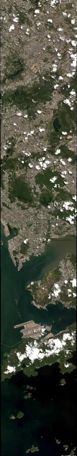 东莞-深圳-香港卫星图