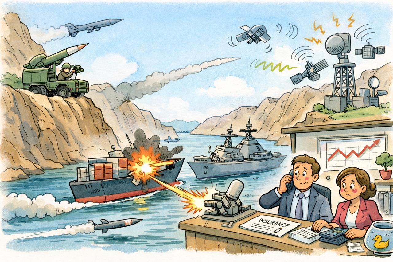 很多人问：为什么美国海军没有立即派舰队去为通过霍尔木兹海峡的商船护航？
直觉上看