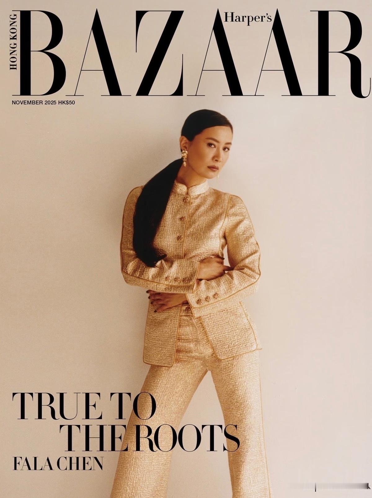 陈法拉登上港版《芭莎》11月刊封面 ​​​
