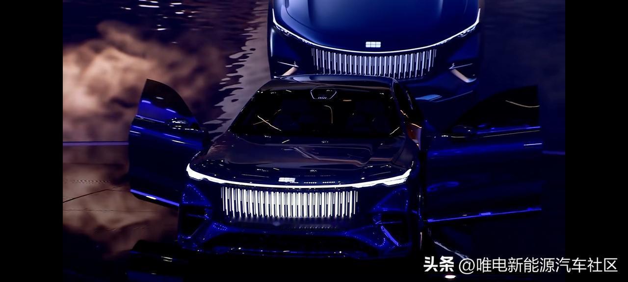 吉利银河展台：银河之光第2代概念车首发亮相[思考]这设计感觉如何[奸笑]？