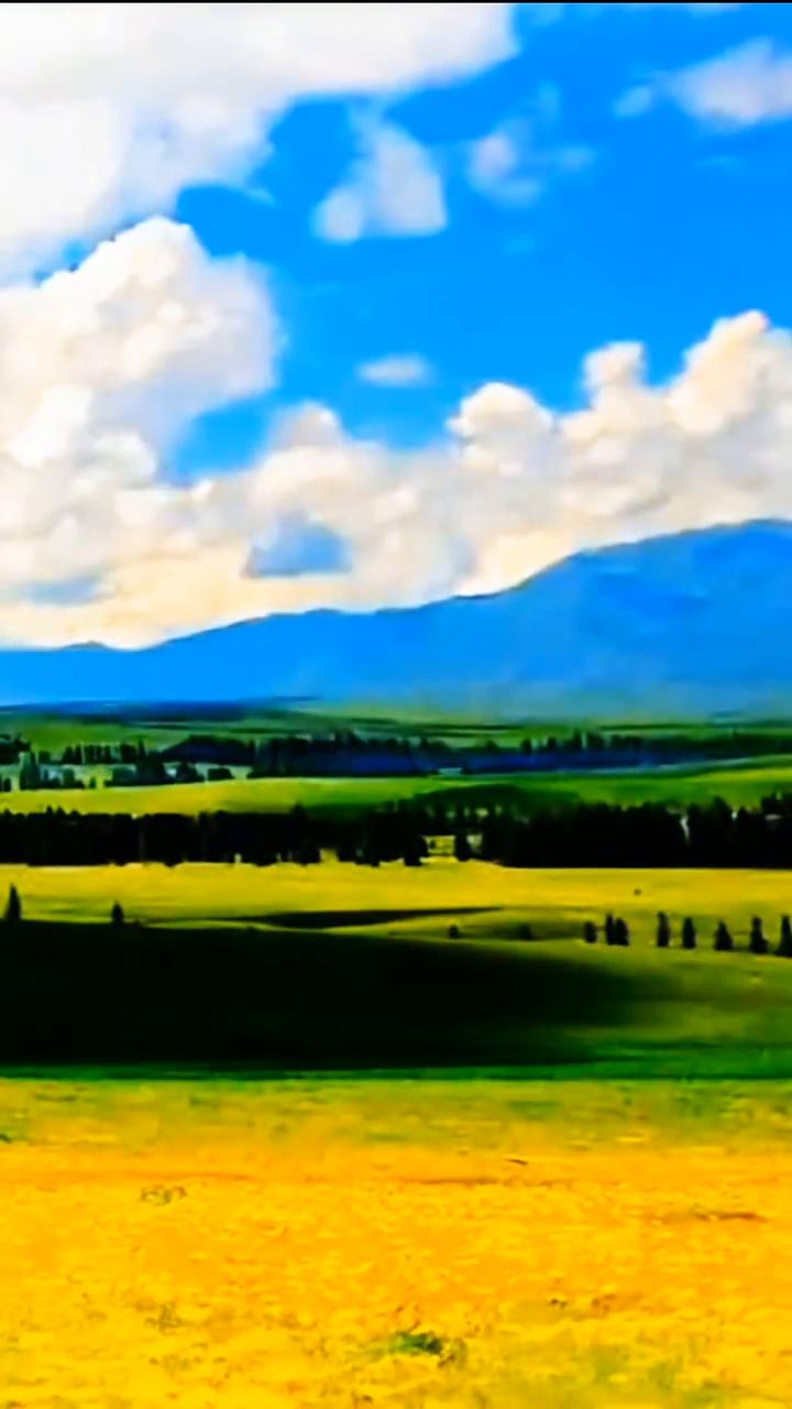 《爱在草原》。
走近你爱上你，离开你想念你，聆听你的呼吸抚摸你的身躯，都是因为美