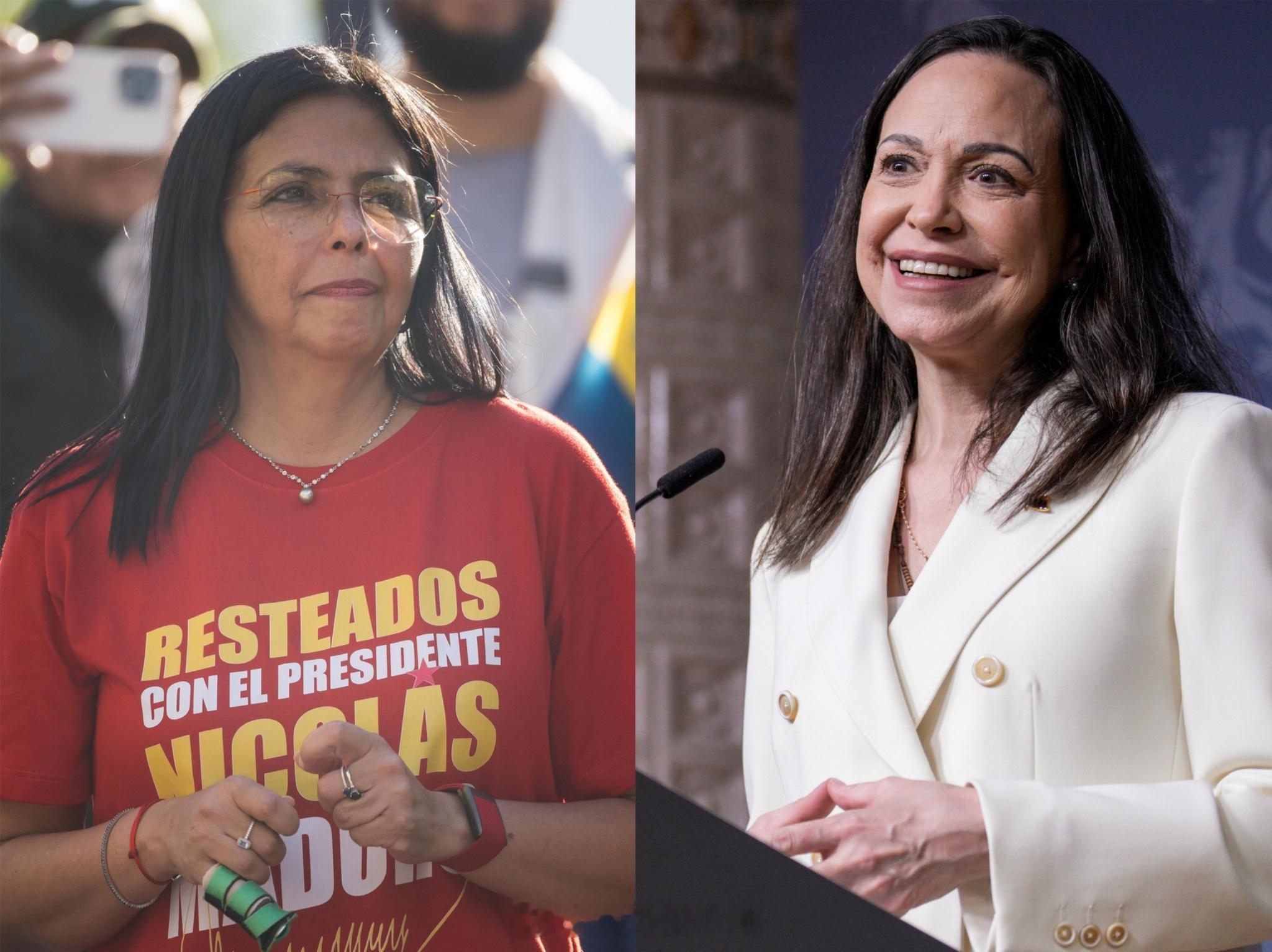 德尔西·罗德里格斯警告说，如果玛丽亚·科琳娜·马查多返回委内瑞拉，她将不得不为她