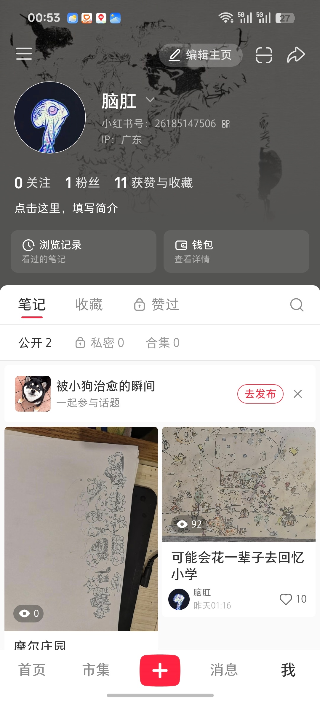 整了一个红叔号，专门收录从幼儿园到小学到初中到高中到现在的所有铅笔画，也许一两天