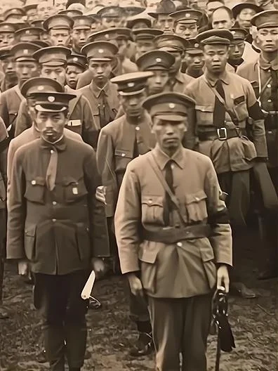 1925年，黄埔军校部分领导、教官和学员的合影
