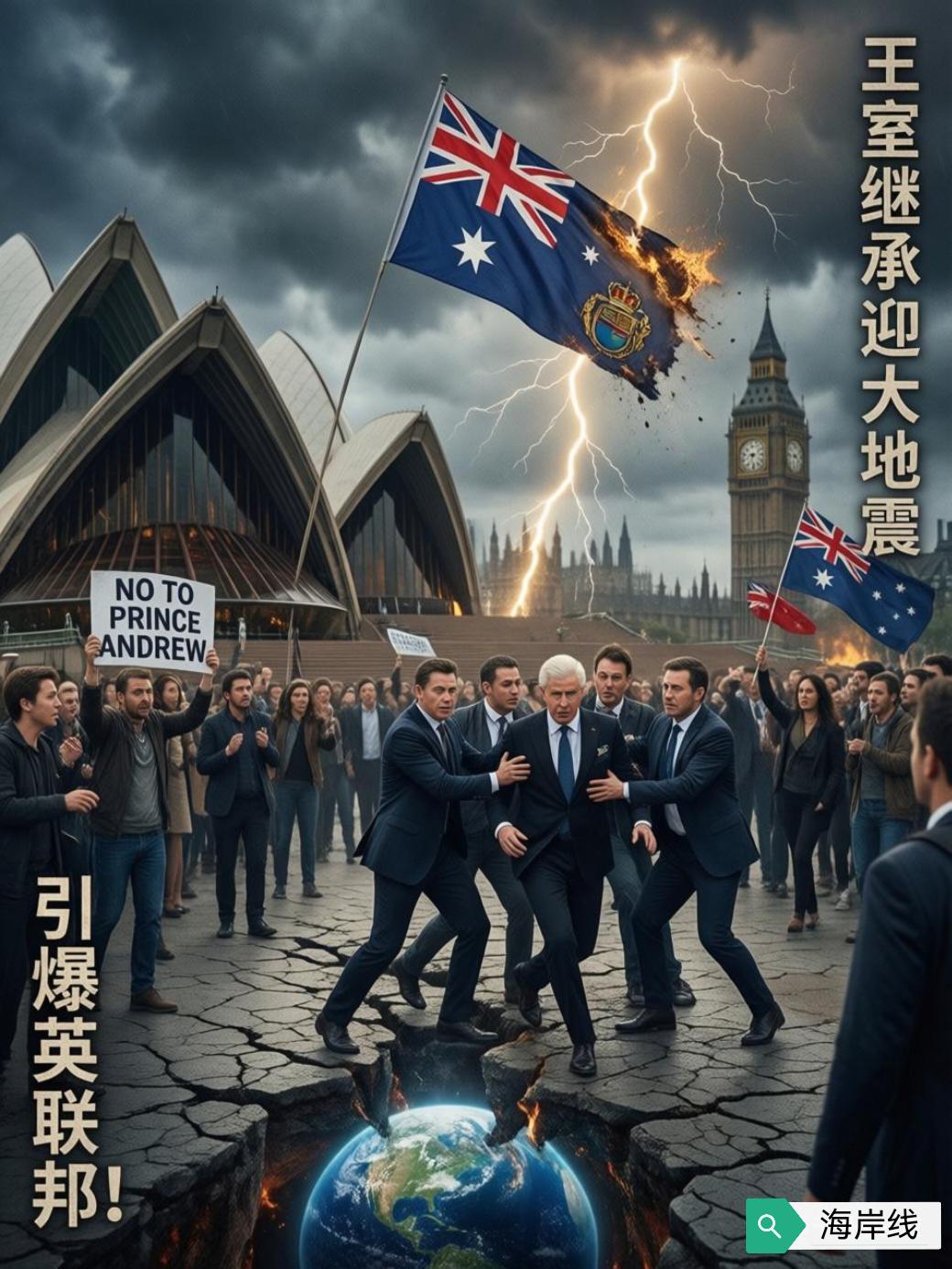 这事儿有点意思。澳大利亚这回算是开了第一枪，直接把矛头对准了英国王室的“自家人”