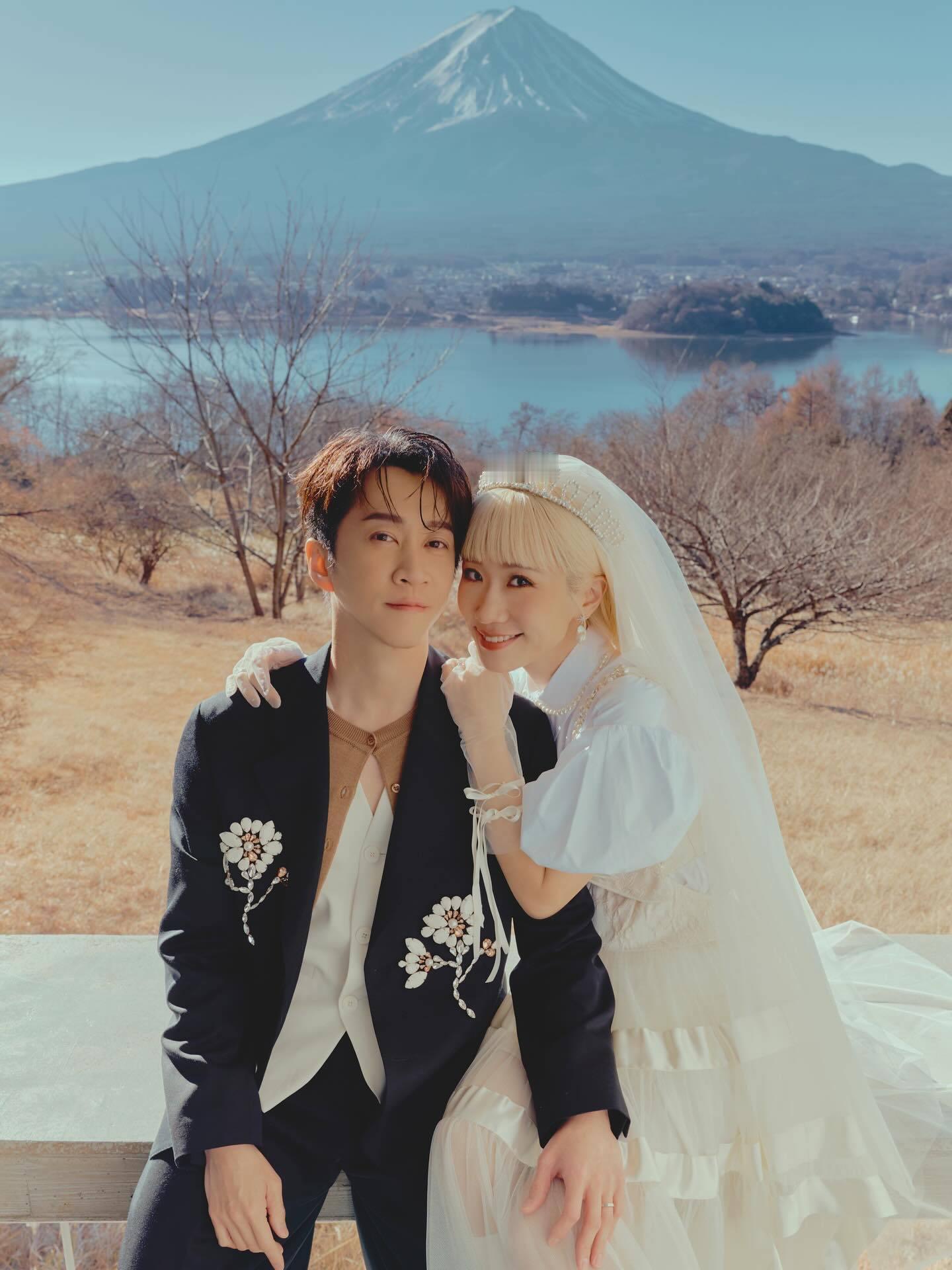 陈汉典、 Lulu富士山婚纱照陈汉典lulu婚纱照