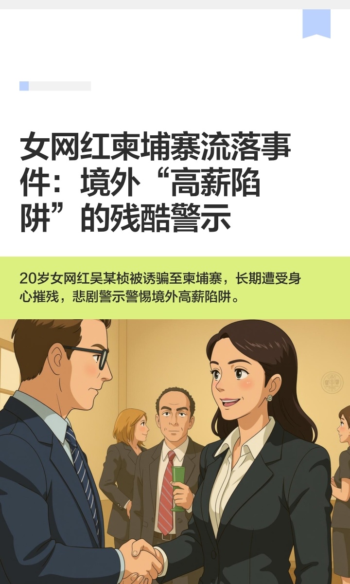 ｜ 2026年1月15日，流落柬埔寨街头的20岁女网红吴某桢终于回国，目前正在福