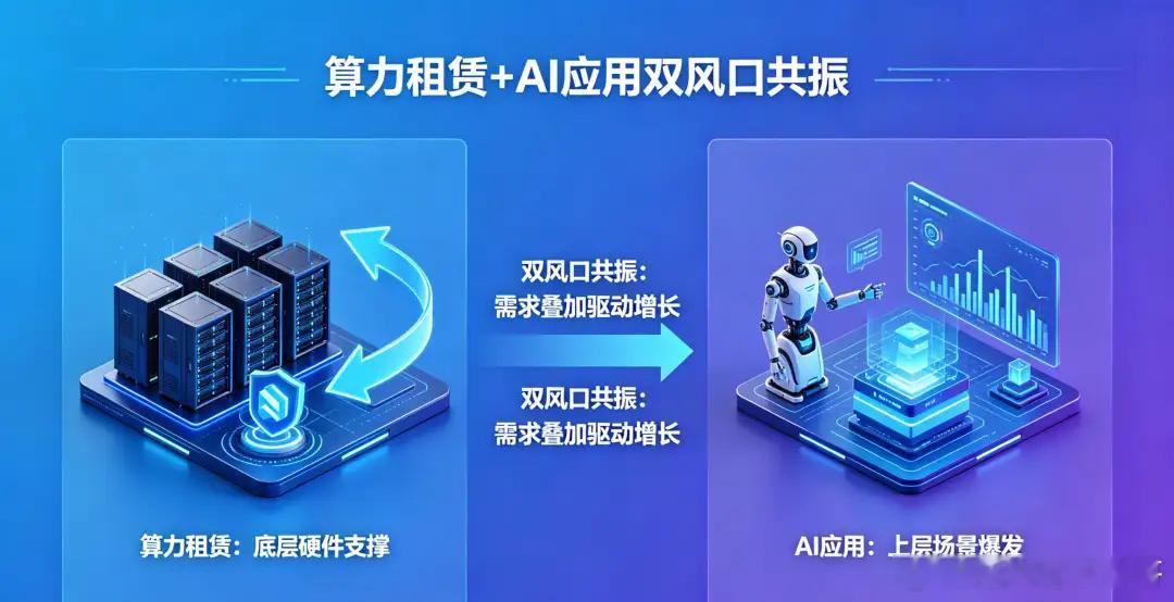 AI服务收入暴增超50%！算力租赁+AI应用双风口共振，5家龙头将直接起飞？AI