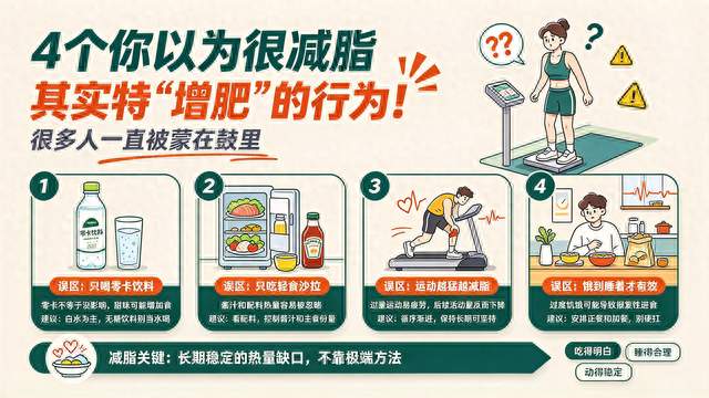 4个你以为很减脂，其实特“增肥”的行为！很多人一直被蒙在鼓里