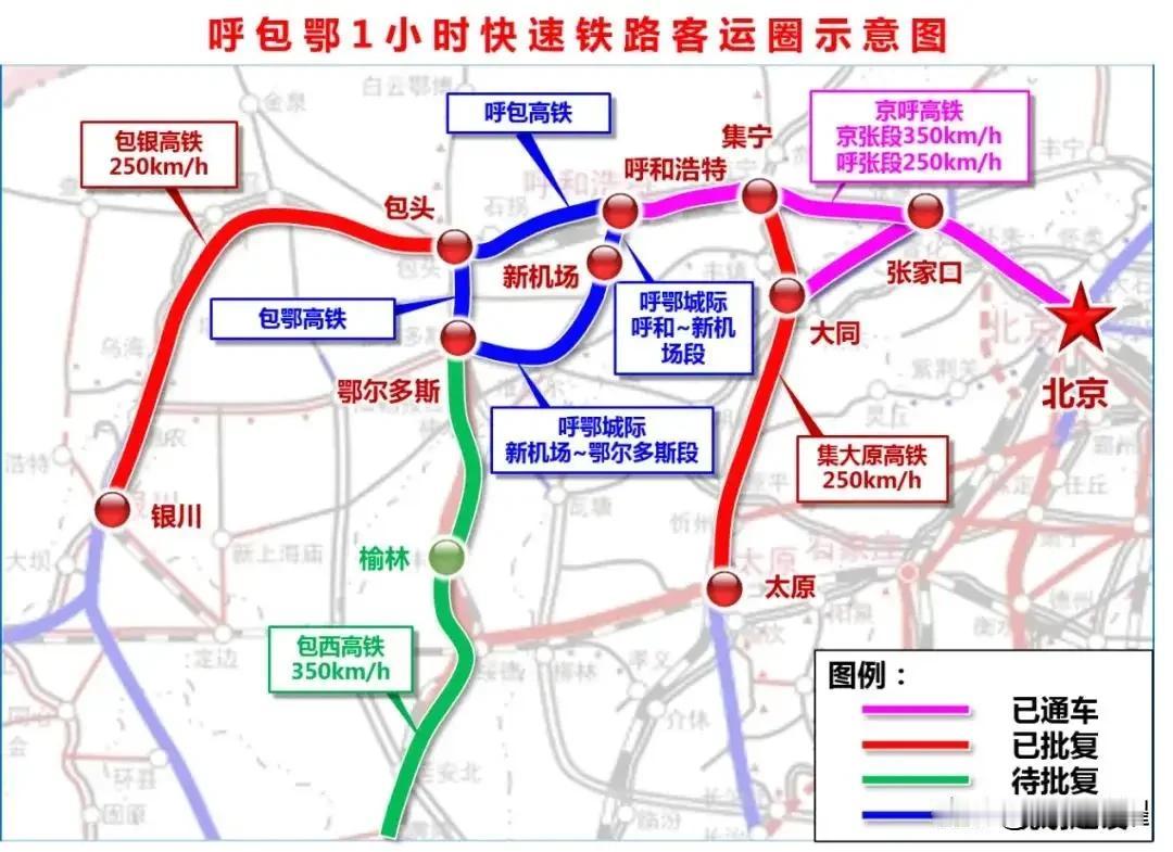 关于包鄂榆高铁、呼包高铁最新进展，内蒙发改委答复来了。
近日，内蒙古发改委官网发