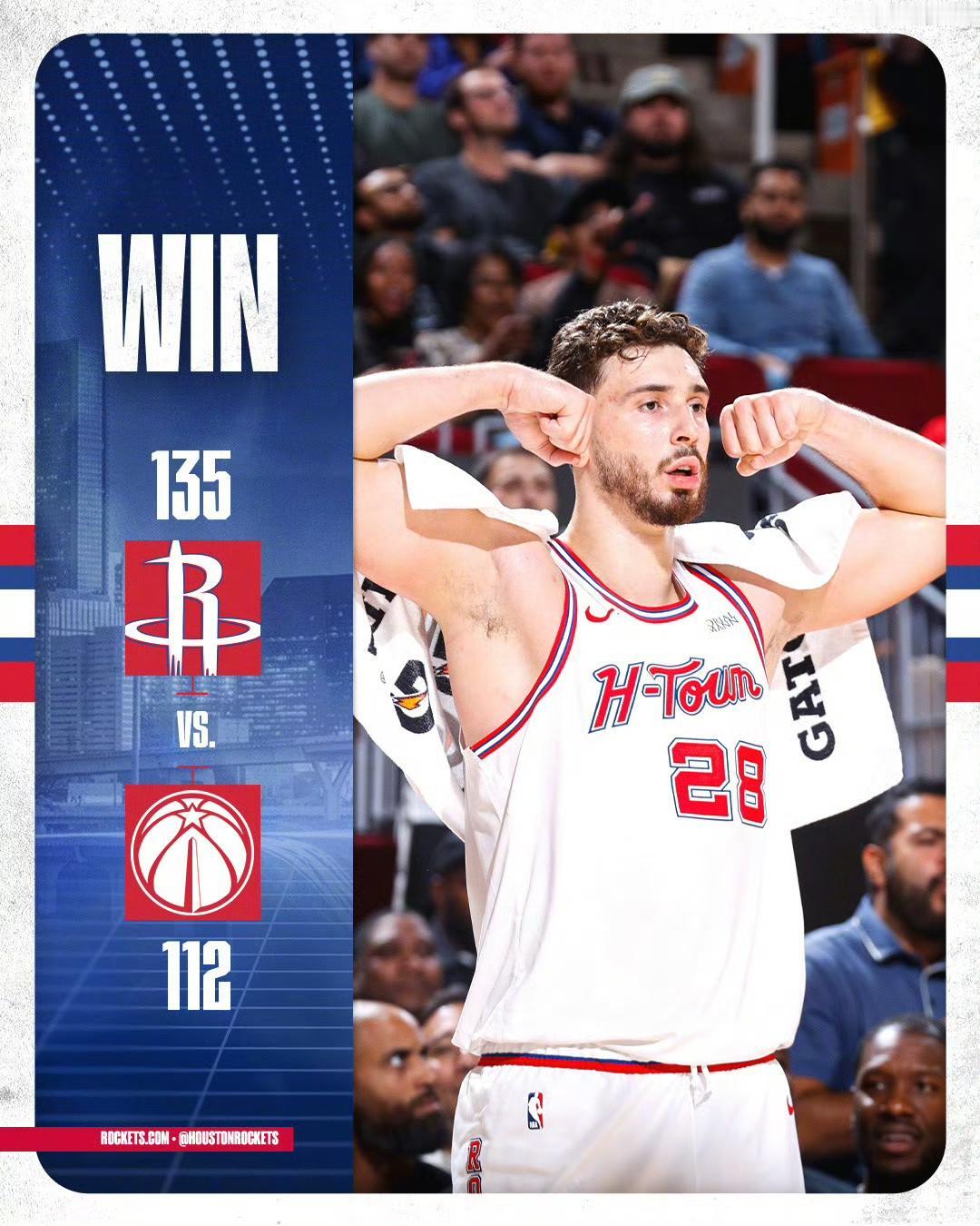 火箭135:112大胜奇才。下一场杯赛迎接小开的挑战💪
杜兰特23分5篮板
小