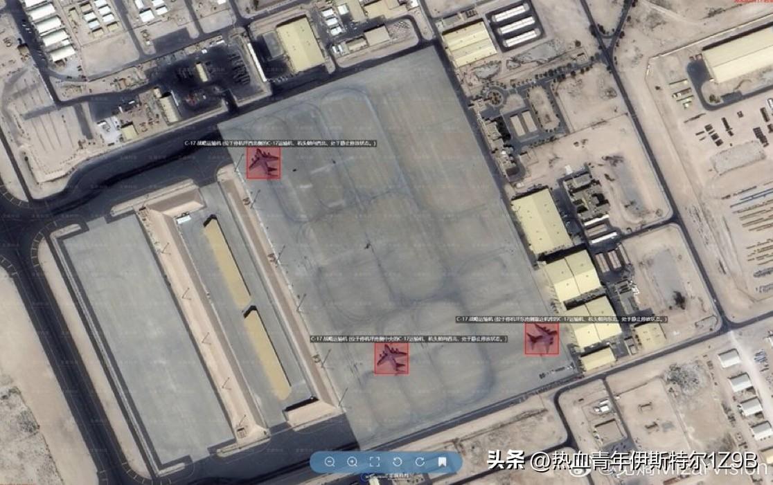 卡塔尔乌代德基地持续清空。
这座通常作为美国主要区域枢纽的设施，如今规模似乎大幅