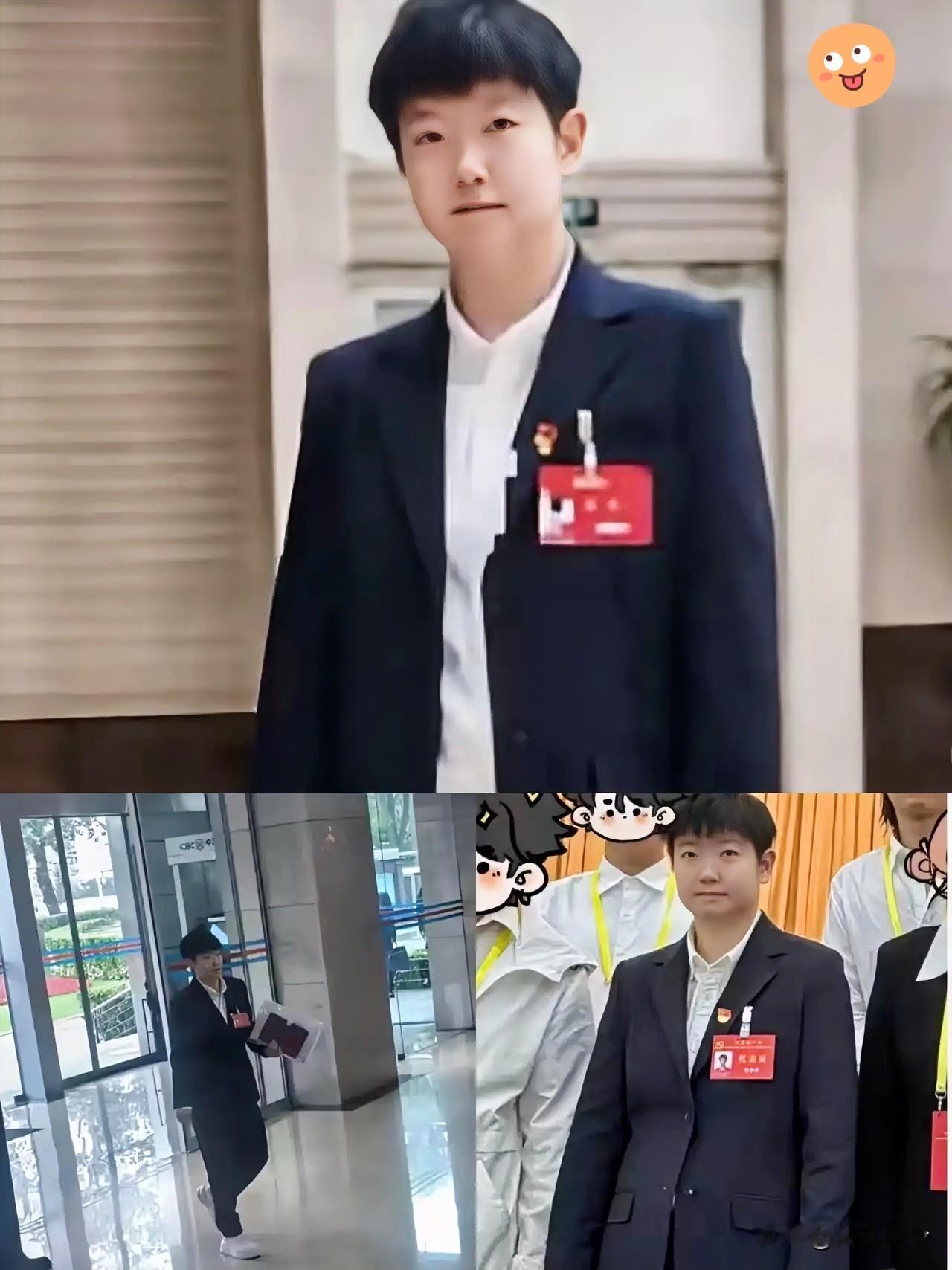 🔥太出彩了！
孙颖莎迎来双重身份，惊艳众人。

       头戴党徽、身挂代