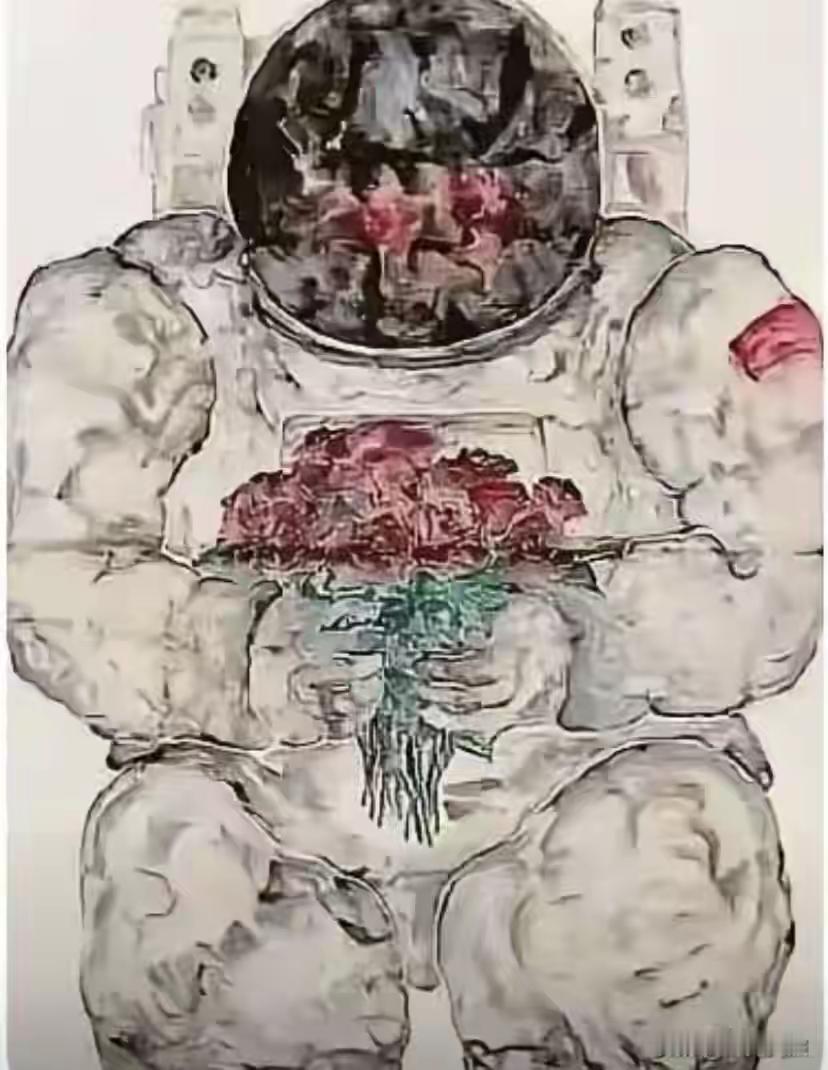 这是清华美院副教授的大作！
大家能看出画的是什么吗？
到底是故意丑化还是水平如此
